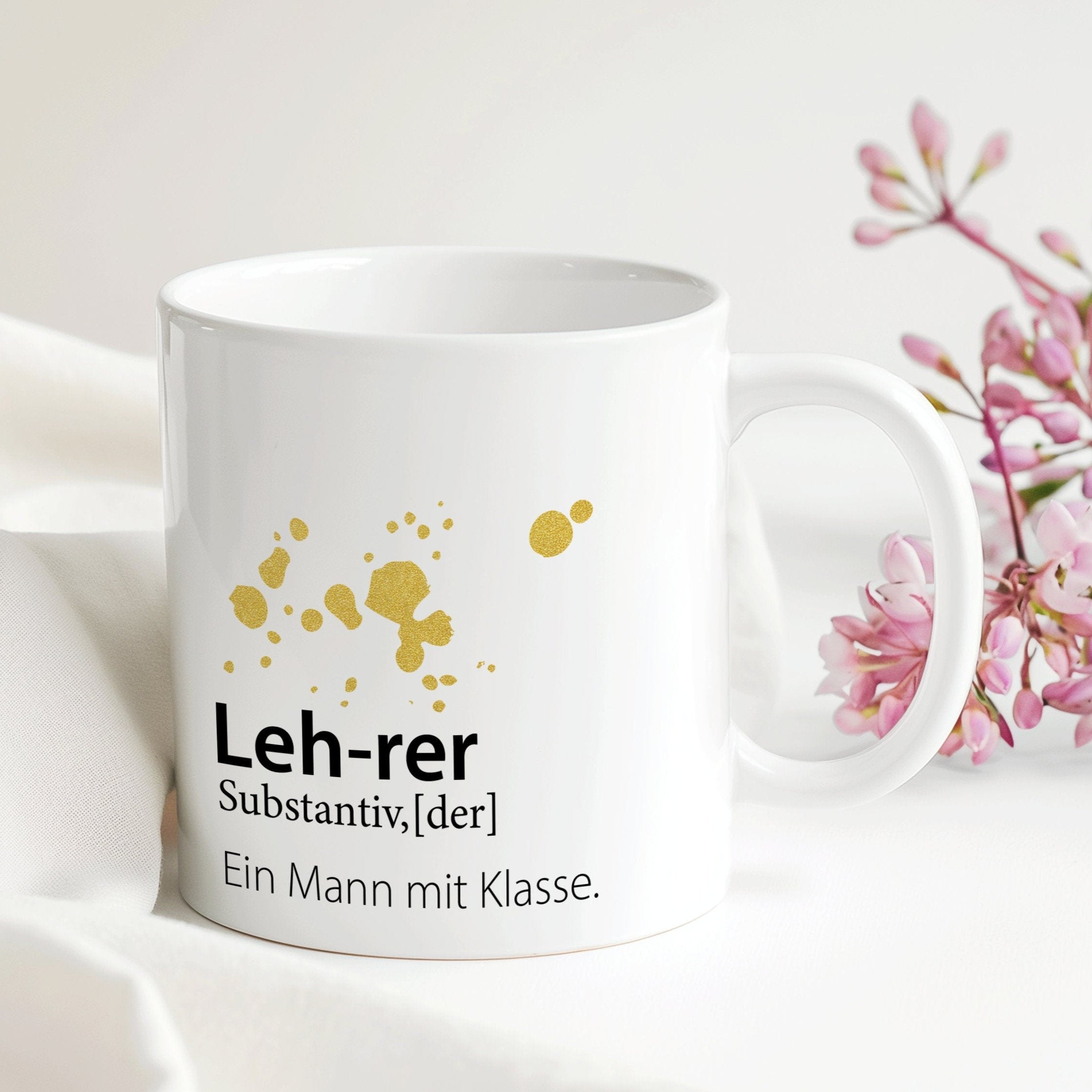 Lehrer/-innen Tasse Wortbeschreibung | Geschenk Rente Geburtstag Weihnachten | 330 ml - 0146 / 0147