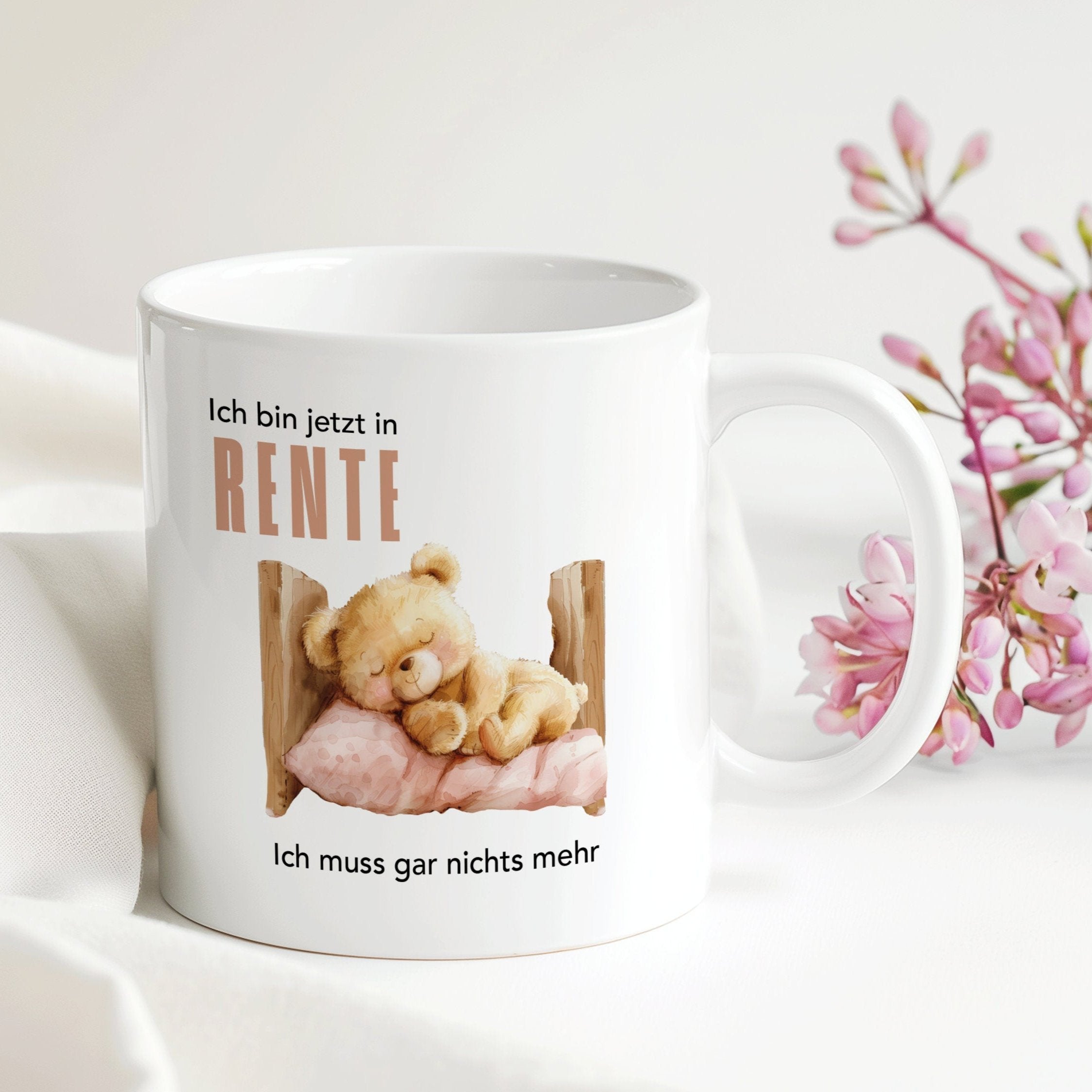 Rentner Tasse Abschied zur Rente | Geschenk Rente Geburtstag Weihnachten Ostern 330 ml - 0081