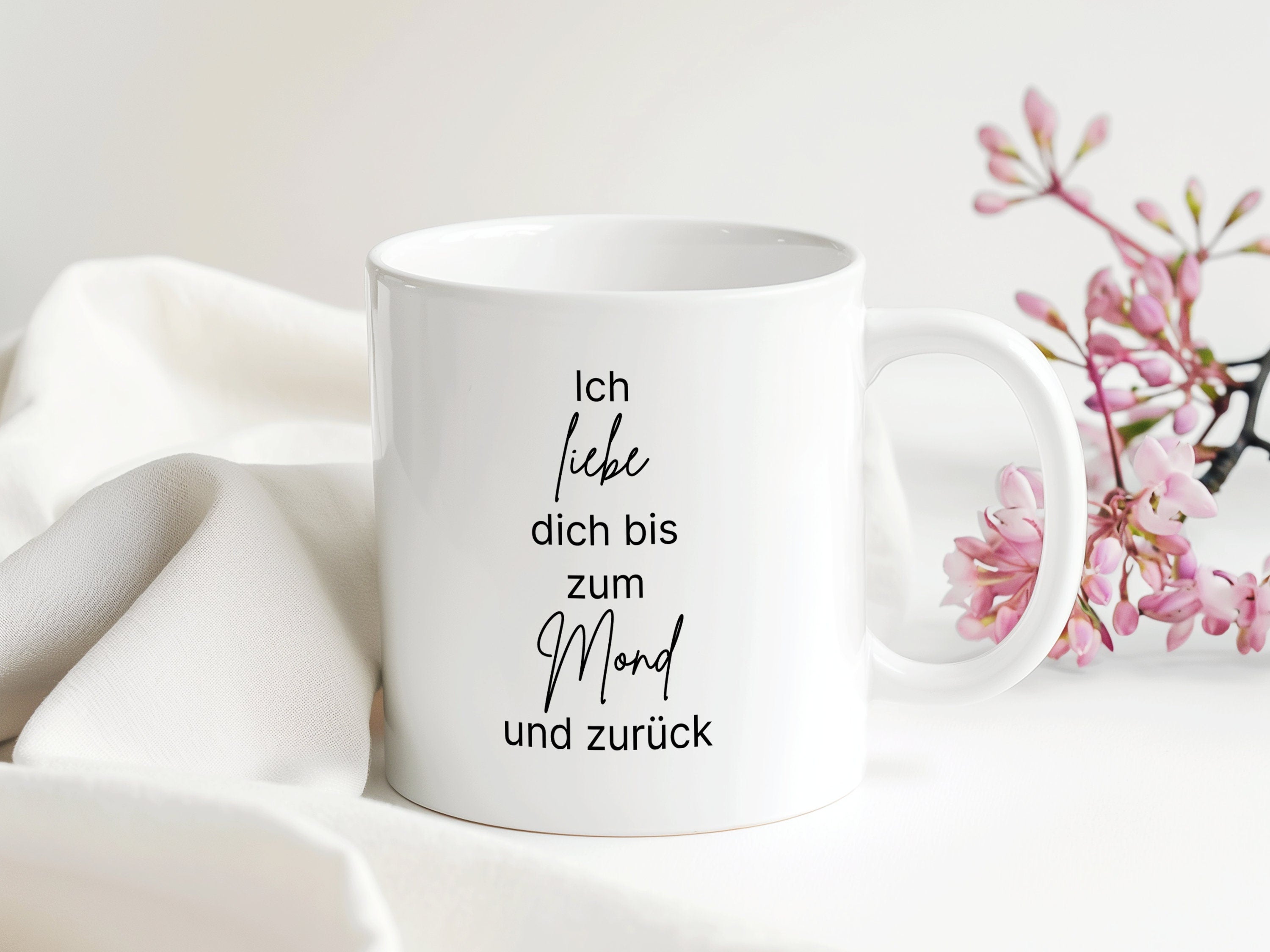 Tasse für Partner/-in | Ich liebe dich | Geschenk Geburtstag Weihnachten Valentinstag Arbeitskollegen | 330 ml - 0246