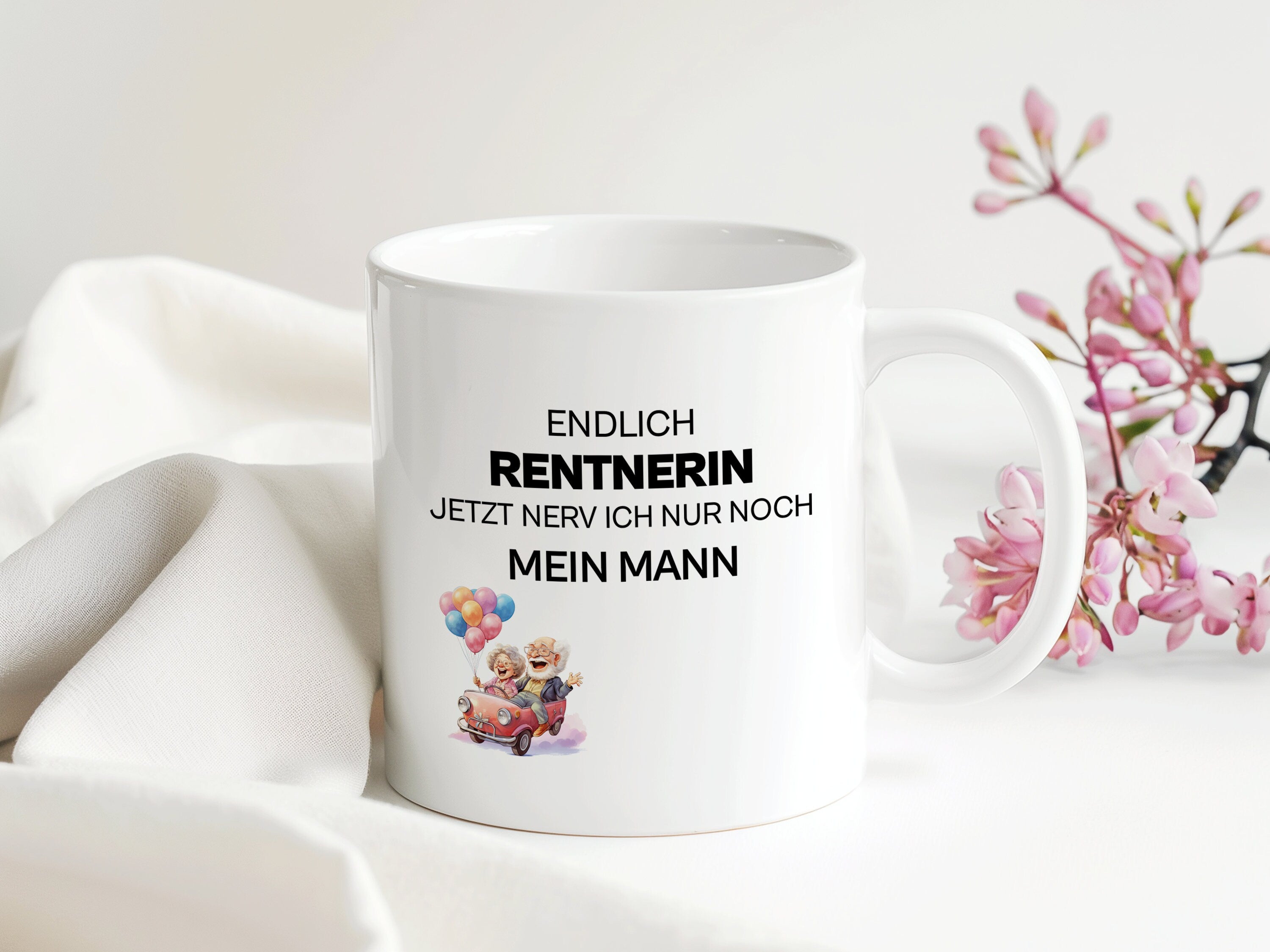 Nervige Rentner/-in Tasse | Geschenk Geburtstag Weihnachten Arbeitskollegen | 330 ml - 0276, 0277