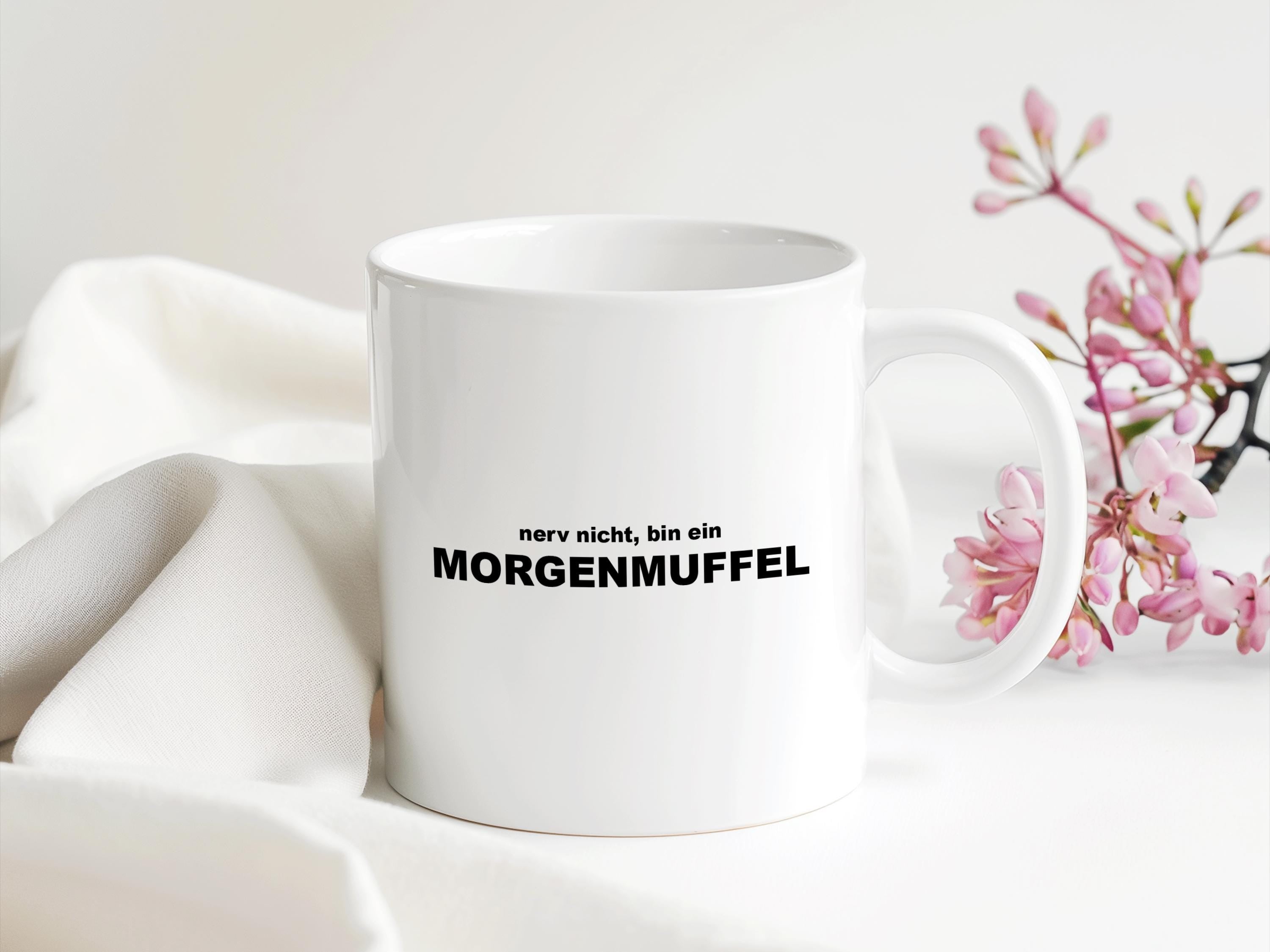 Morgenmuffel Tasse | Geschenk Muttertag Geburtstag Weihnachten Ostern | 330 ml - 0414