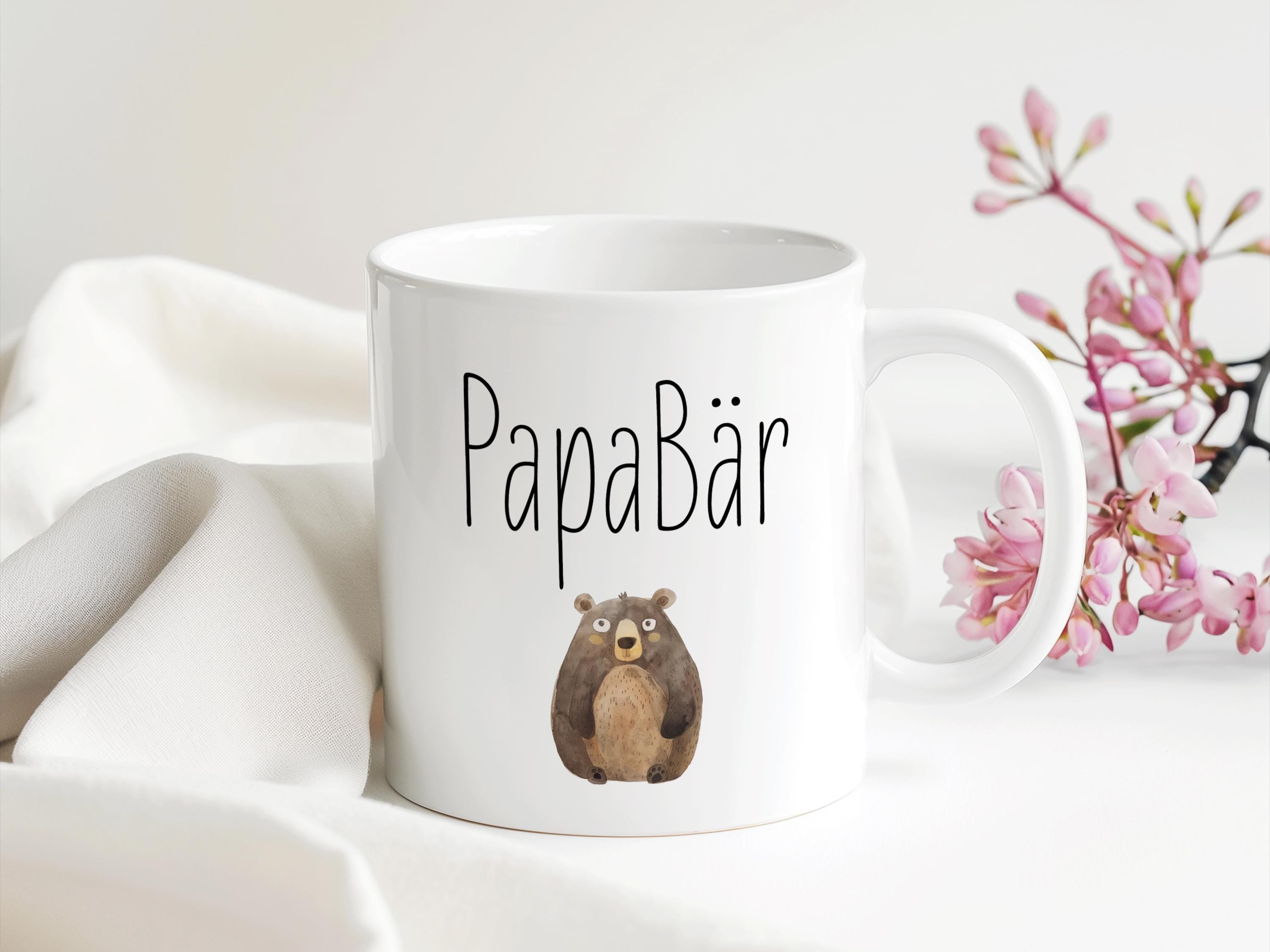 Papabär Vatertag Tasse | Vatertag Geschenk Geburtstag Weihnachten Ostern | 330 ml - 0423