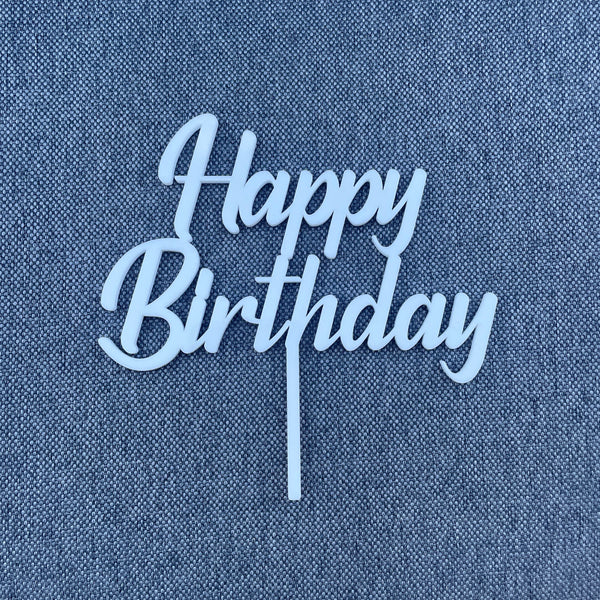 Happy Birthday | Cake Topper | Tortenstecker | viele Farben - Wiens3d