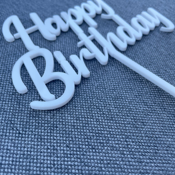 Happy Birthday | Cake Topper | Tortenstecker | viele Farben - Wiens3d