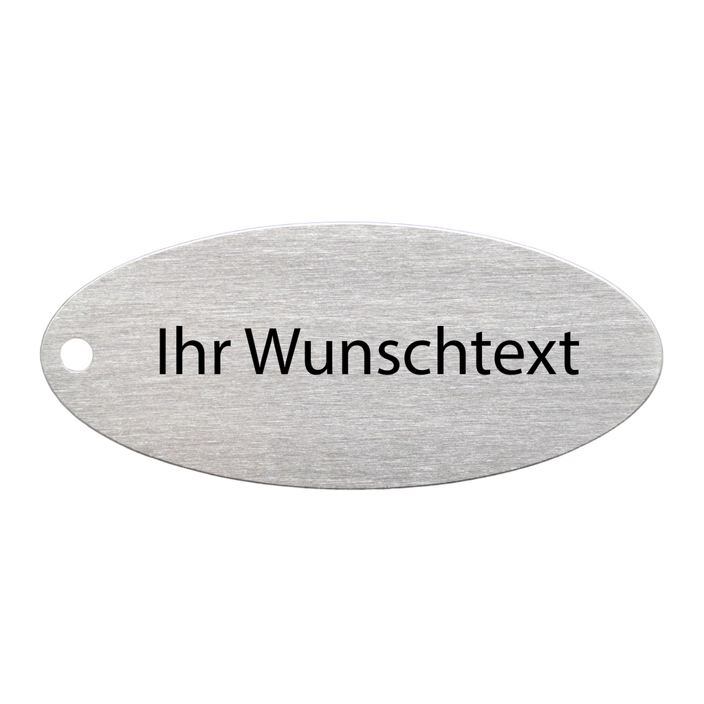 Schlüsselanhänger mit Gravur OVAL - Wiens3d