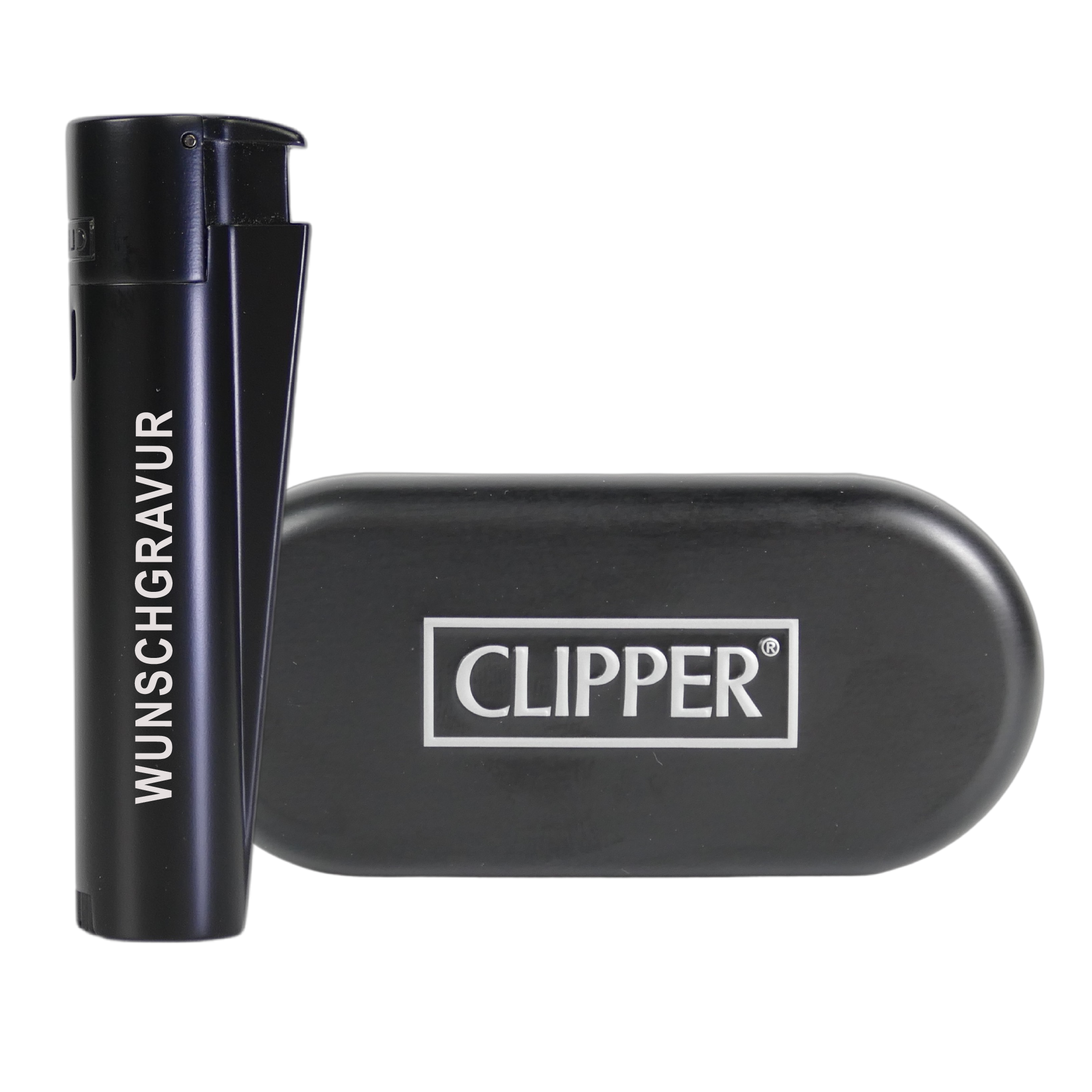 Clipper Personalisiert Schwarz - Wiens3d