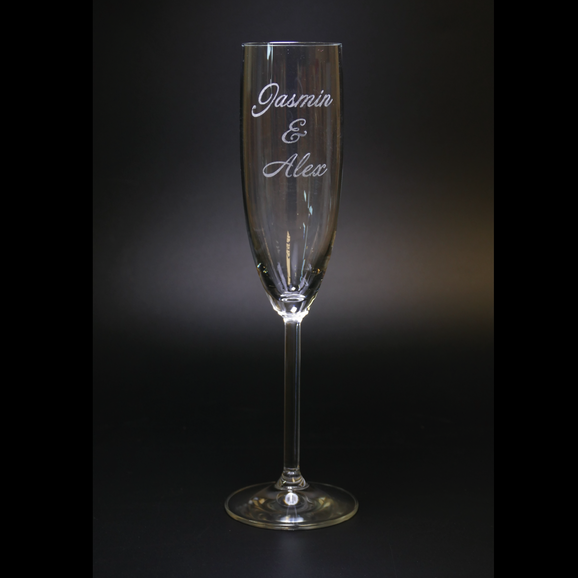 Sektglas mit Gravur 2er Set für Hochzeit Verlobung Geburtstag Einweihung - Wiens3d
